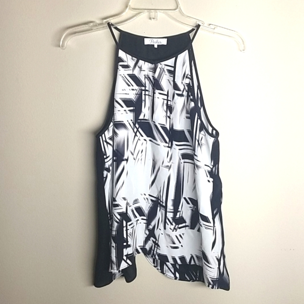 PARKER Split Back Top,size L